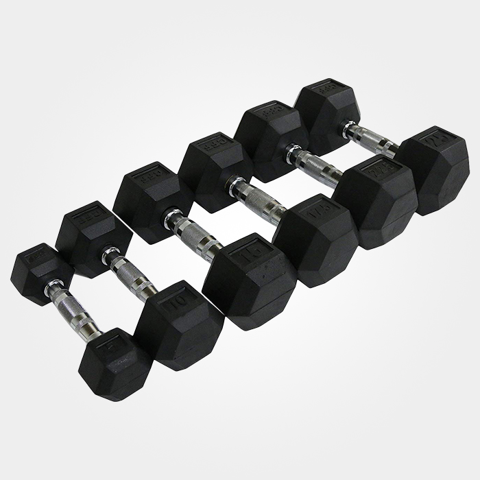 hex dumbbell 5kg to 25kg black